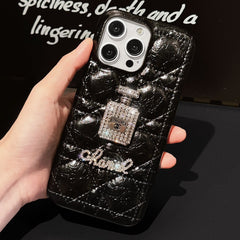 Diamond Perfume Bottle Leather Case