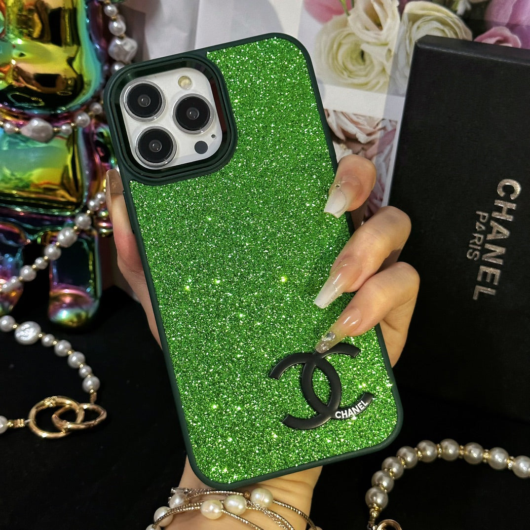 Fashionable sequin silicone case