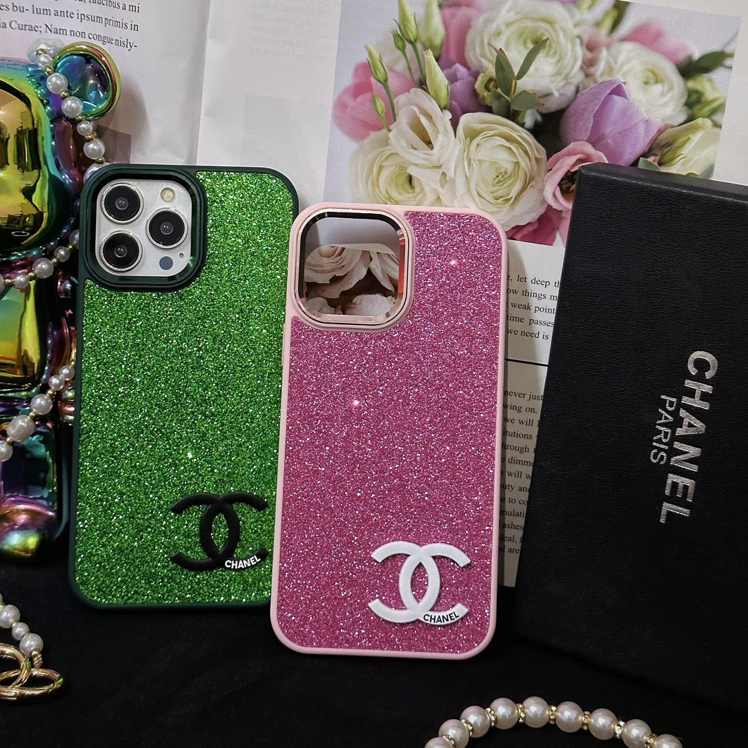 Fashionable sequin silicone case