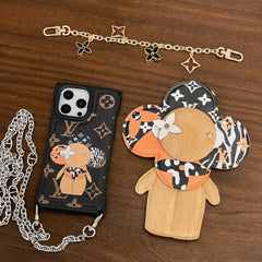 New Magnetic Monogram Leather Doll Crossbody Two-Piece Case