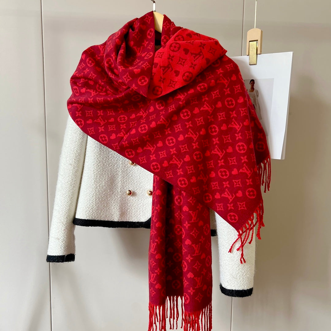 Fashionable tassel cashmere shawl scarf