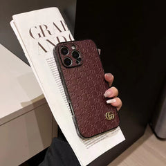 Luxurious embossed leather case