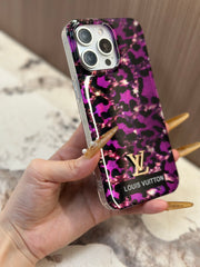 Creative laser leopard print case