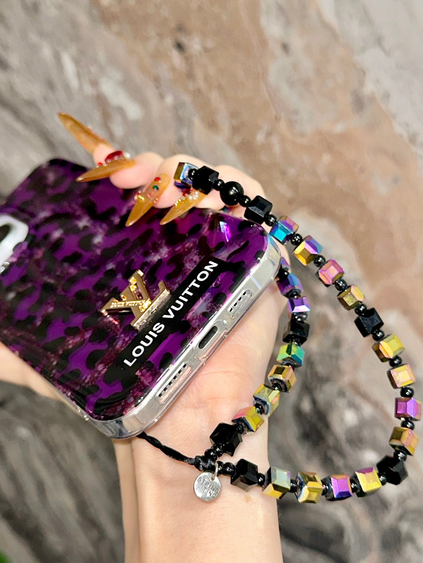 Creative laser leopard print case