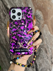 Creative laser leopard print case