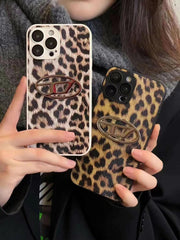 Luxury leopard leather case