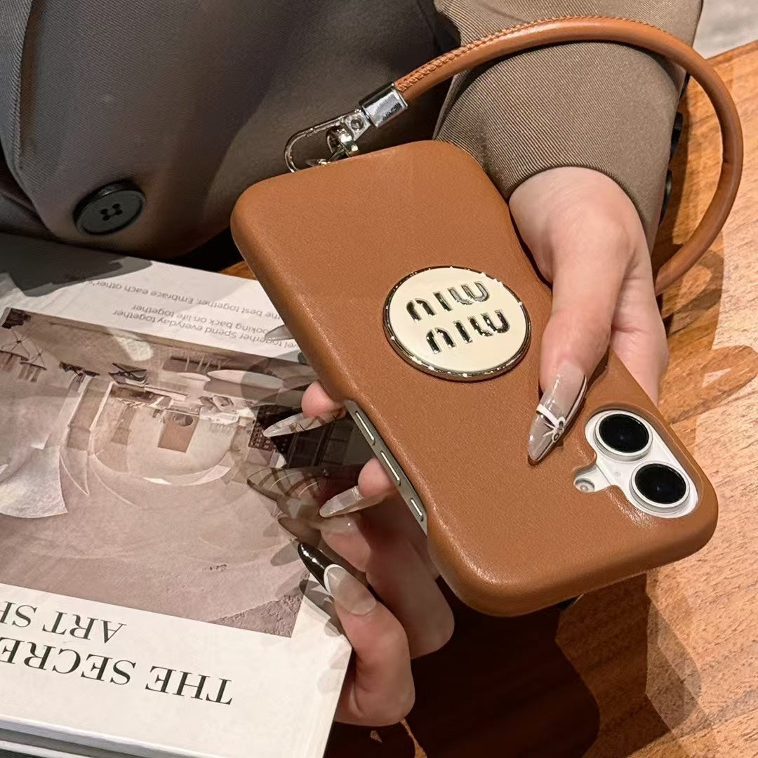 Cute magnetic leather case