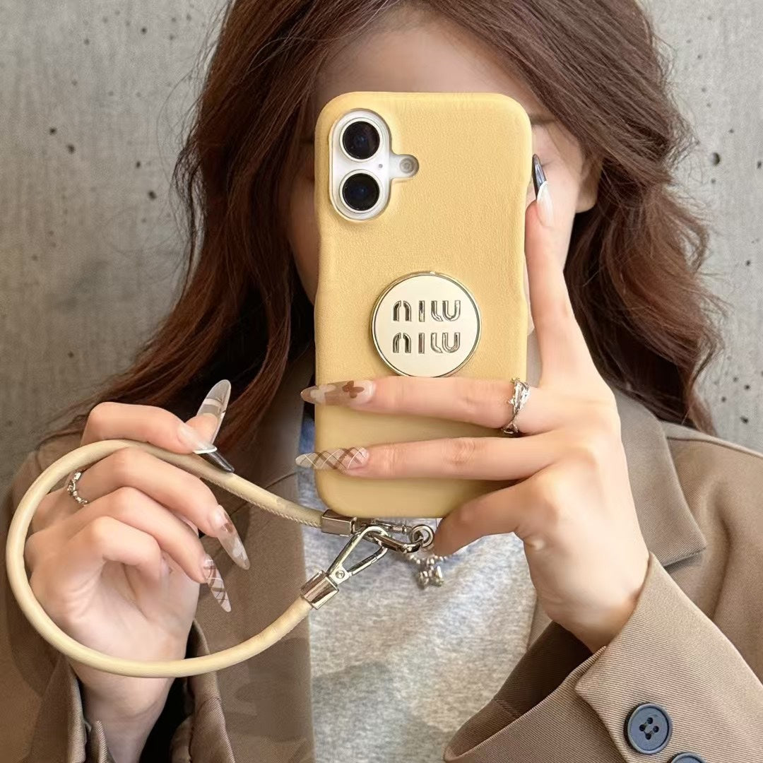 Cute magnetic leather case