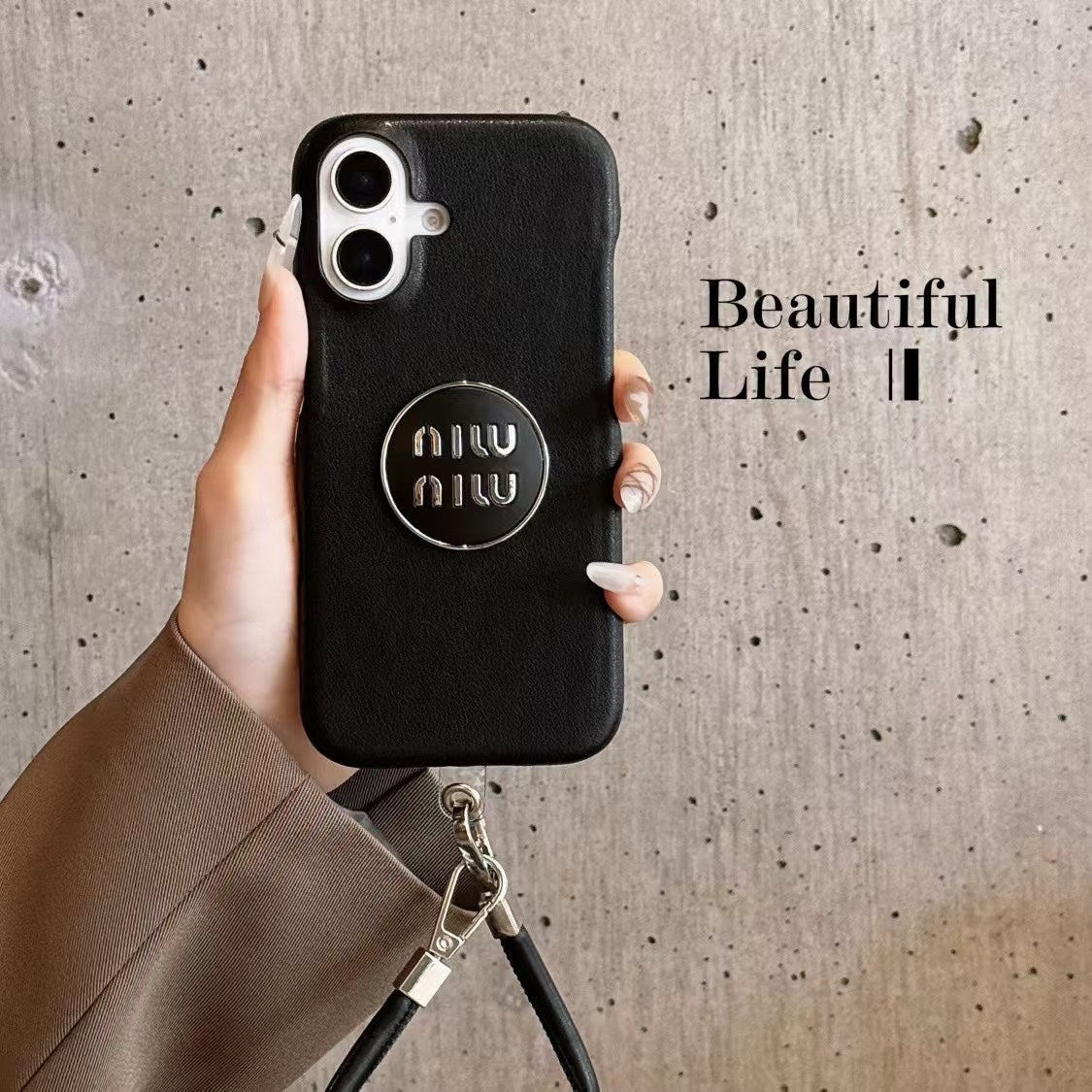 Cute magnetic leather case