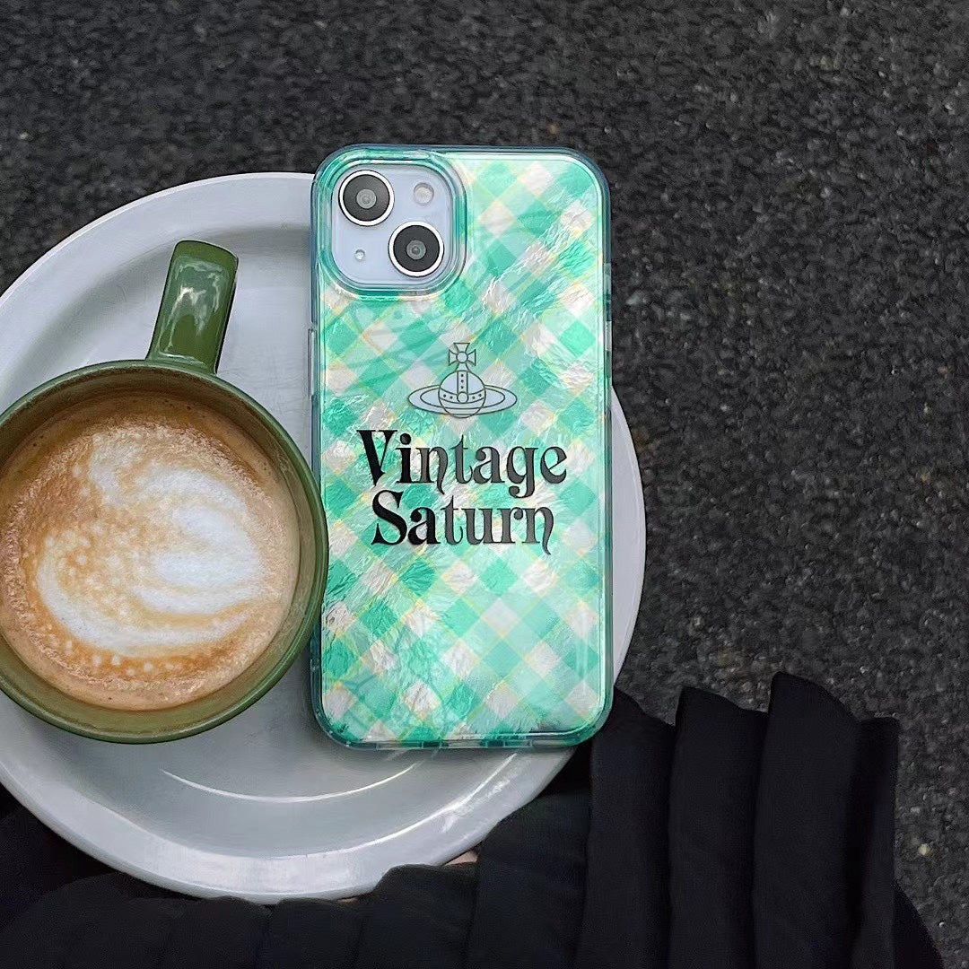 Cute checkerboard silicone case