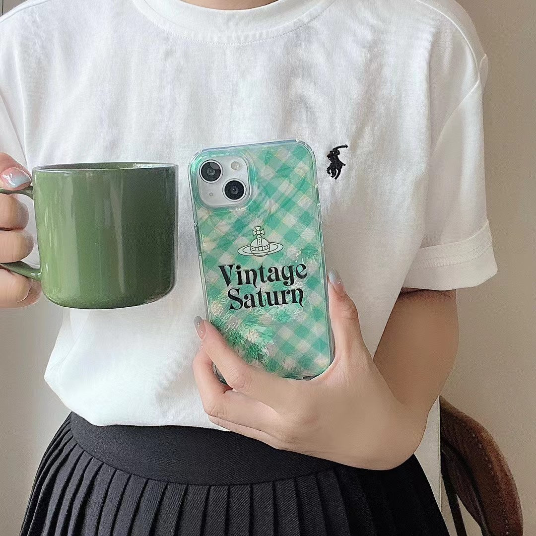 Cute checkerboard silicone case