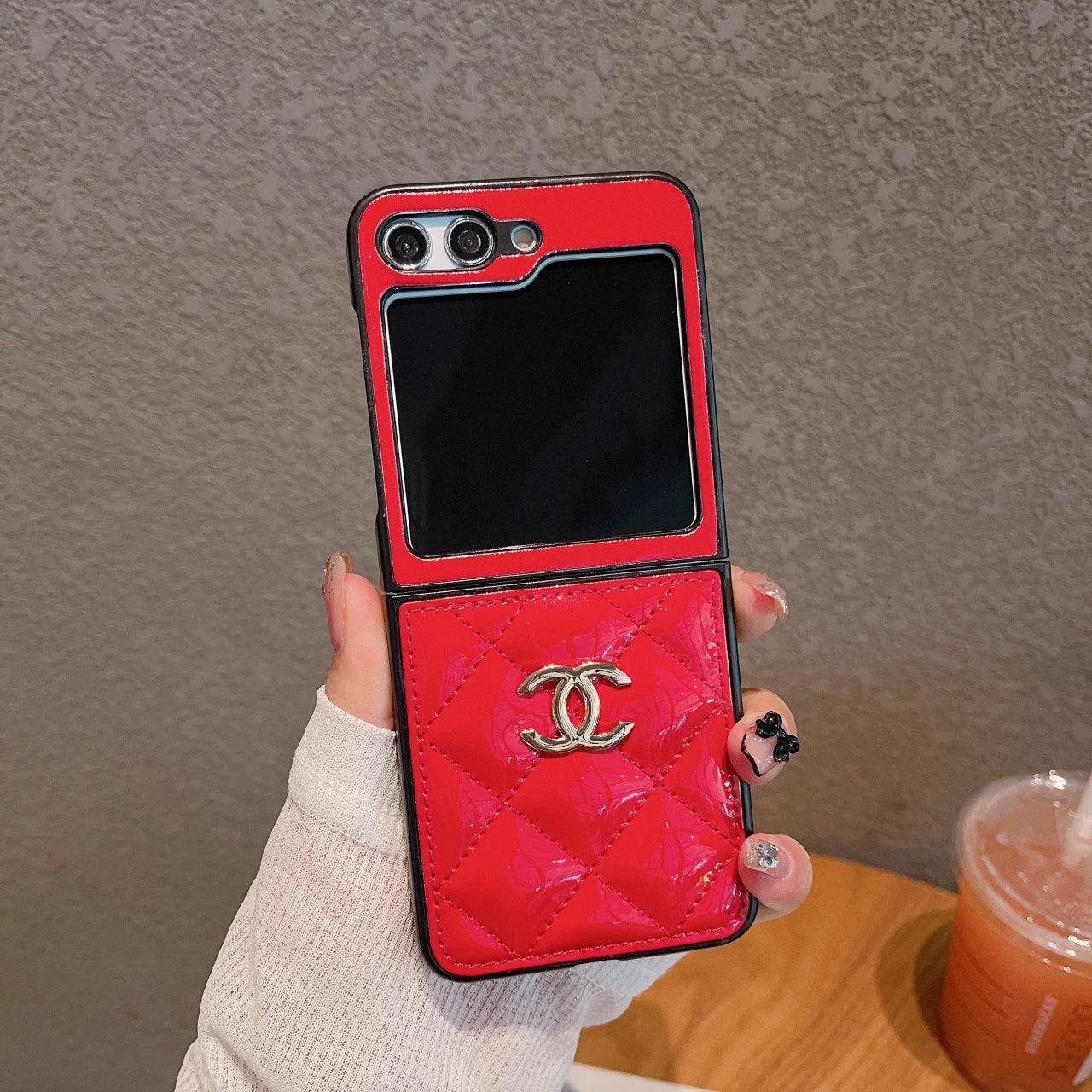 Bright Leather Case for Galaxy Z Flip