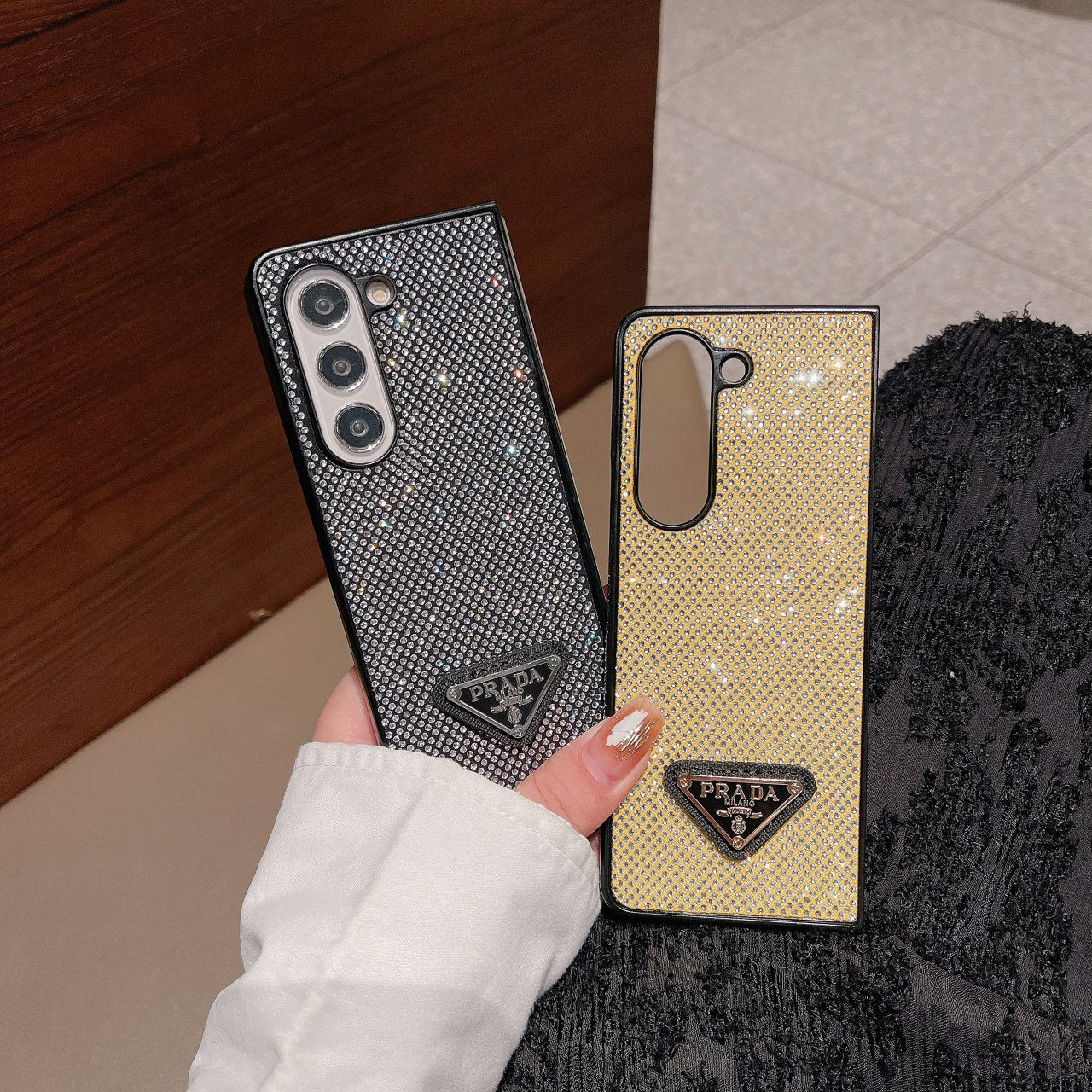 Luxury Crystal Fold Case