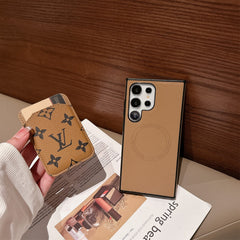 Luxury Leather Magnetic Card Holder Case