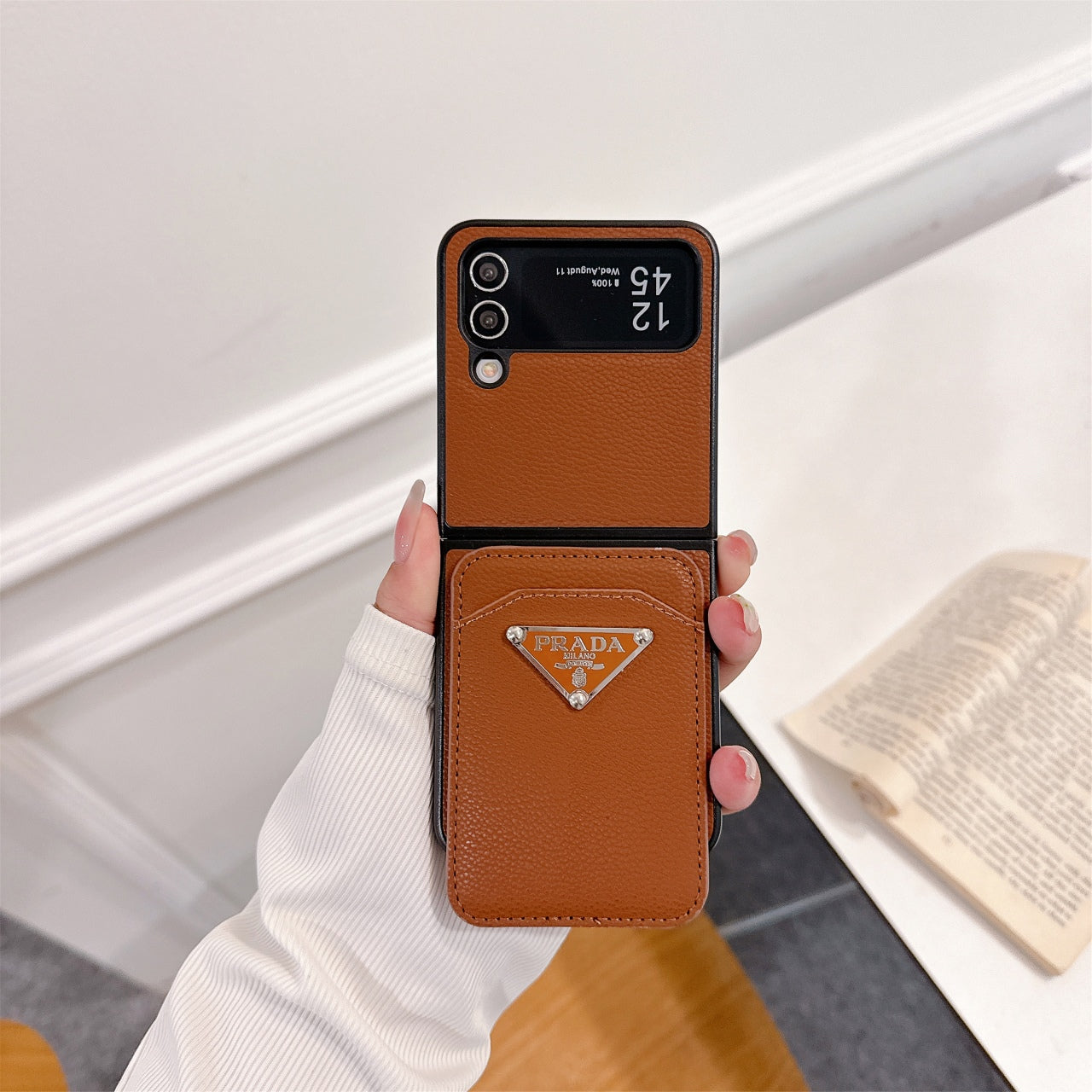 Magnetic Triangle Card Holder G Case for Galaxy Z Flip