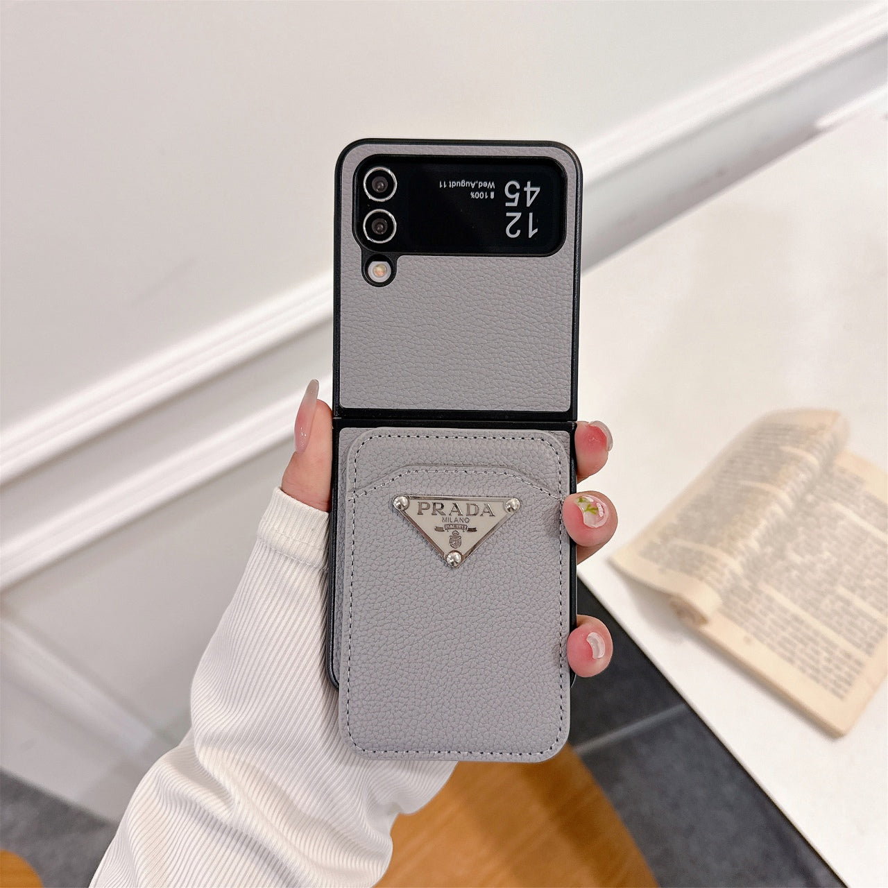 Magnetic Triangle Card Holder G Case for Galaxy Z Flip