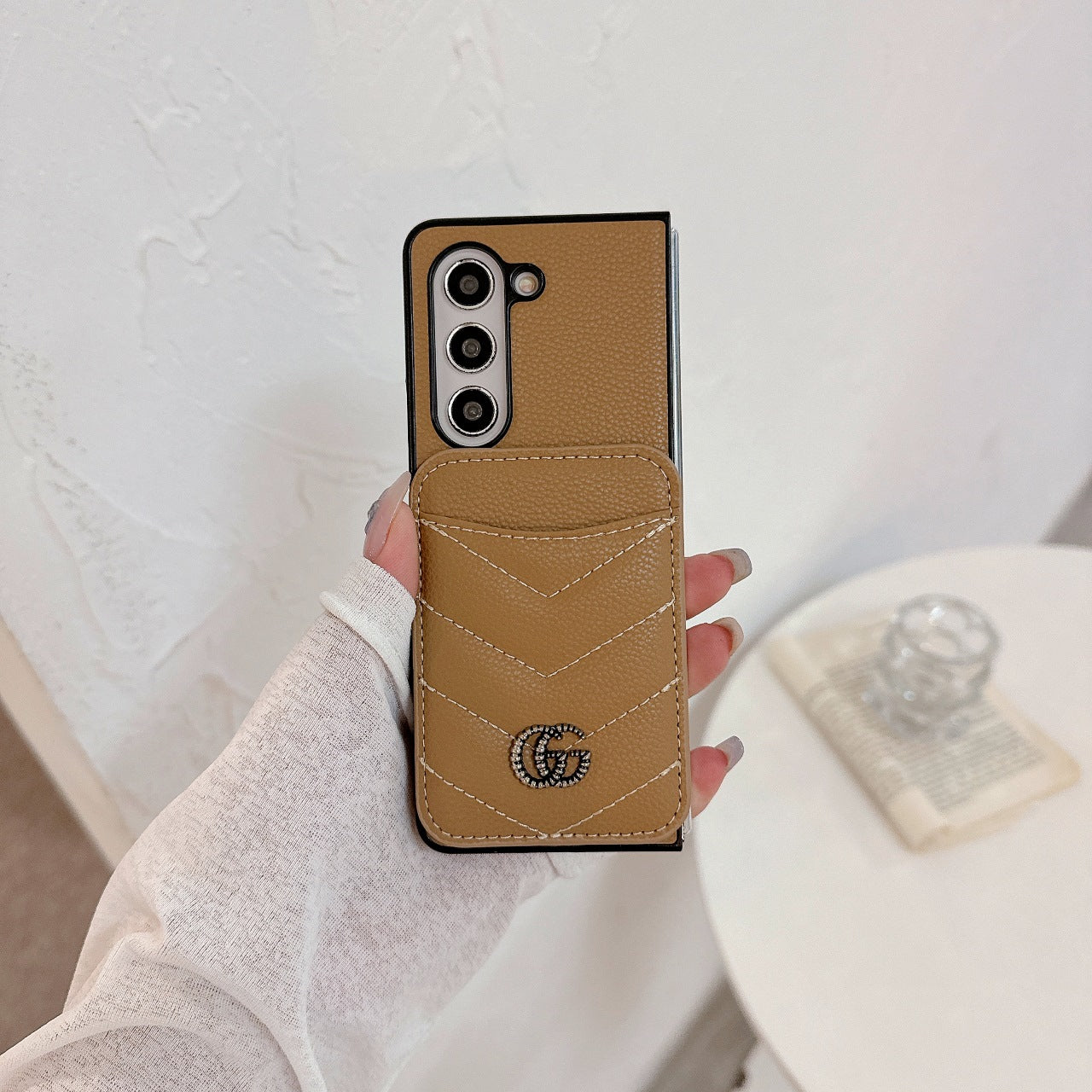 Luxury Litchi Magnetic Leather Fold Case