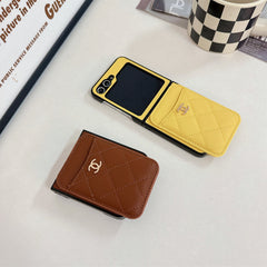 Diamond Embroidery Magnetic Card Holder Case for Galaxy Z Flip