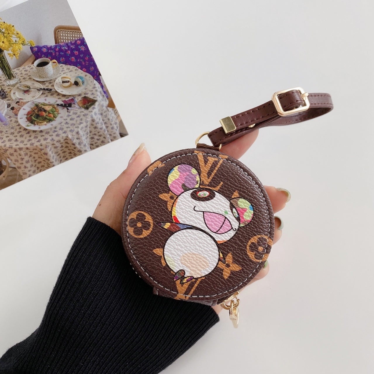 Cartoon Leather AirPods case